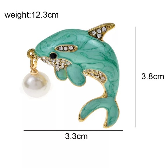 NEW ENAMEL WHALE BROOCH / PIN - Picture 6 of 6